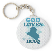 God Loves Iraq Key Chains