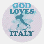 God Loves Italy Stickers