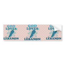 God Loves Lebanon Bumper Stickers