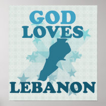 God Loves Lebanon Print