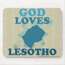 God Loves Lesotho Mousepad