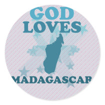 God Loves Madagascar Sticker