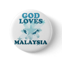 God Loves Malaysia Pinback Button