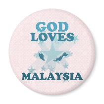 God Loves Malaysia Fridge Magnets