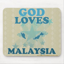 God Loves Malaysia Mouse Pad