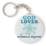 God Loves Marshall Islands Keychains
