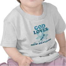 God Loves New Zealand T Shirt