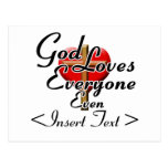 God Loves Postcard