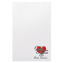 God Loves Rhode Islanders Custom Stationery
