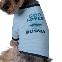 God Loves Russia Dog Clothing