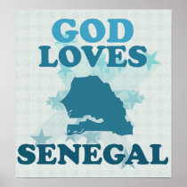 God Loves Senegal Posters