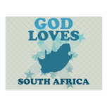 God Loves South Africa Post Card