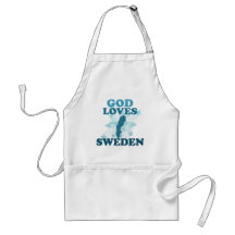 God Loves Sweden Apron