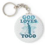 God Loves Togo Keychain