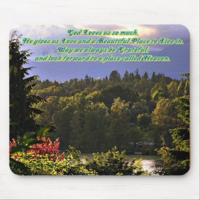 God Loves us Mousepad by Angels_Love_Gifts