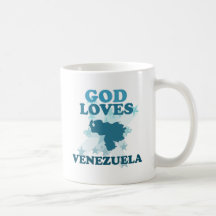 God Loves Venezuela Mugs