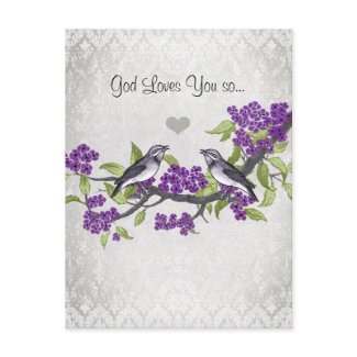God Loves You So... postcard