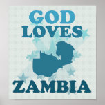 God Loves Zambia posters