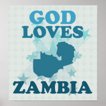 God Loves Zambia Posters
