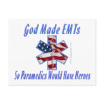 God Made EMTs card Post Card