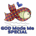 God Made Me Special Autism Fish Symbol photo sculptures by doonidesigns God Made Me Special Autism Fish Symbol photo sculptures