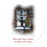 GOD OPENS A WINDOW stickers