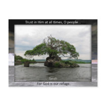 God our Refuge postcard by dollargrafix God our Refuge postcard