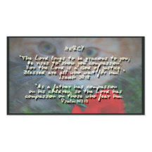 God Promises on Mercy Business Card Template