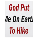 God Put Me On Earth To Hike flyers