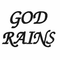 GOD RAINS embroidered shirts by AJ3000 GOD RAINS embroidered shirts