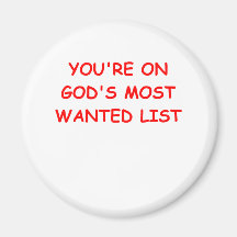 GOD REFRIGERATOR MAGNET