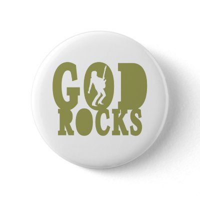 God Rocks - Christian Rock Gear! Pin