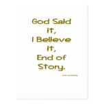 God Said it Post Cards