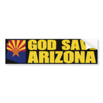 God Save Arizona Bumper Stickers