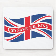 God Save the King with Union Jack Mousepad