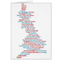 God Save the Queen Cards