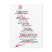 God Save the Queen Post Cards
