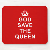 God Save the Queen Tshirts, Bags, Gifts Mouse Pads