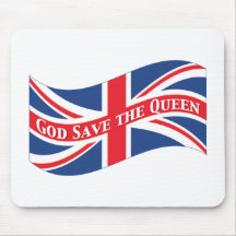 God Save the Queen with Union Jack Mousepad