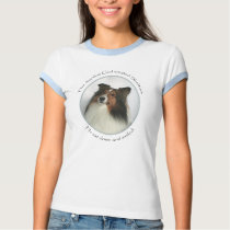 God Smiled Sheltie Shirt
