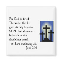 God So Loved the World Fridge Magnets