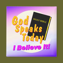 God Speaks Today magnets by Pazzoom God Speaks Today magnets