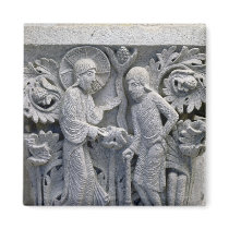God telling Adam to work the land Refrigerator Magnet
