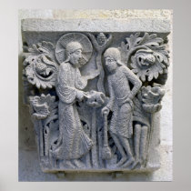 God telling Adam to work the land Poster