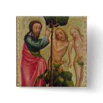 God the Father Punishes Adam and Eve Pinback Button