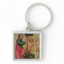 God the Father Punishes Adam and Eve Keychains