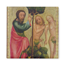 God the Father Punishes Adam and Eve Fridge Magnet