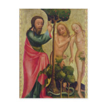 God the Father Punishes Adam and Eve Postcard