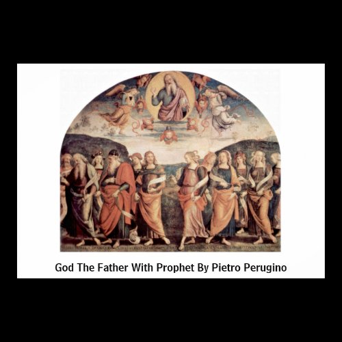 God The Father With Prophet By Pietro Perugino Posters