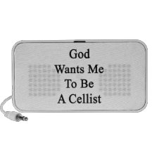 God Wants Me To Be A Cellist Travel Speakers